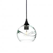 Bicycle Glass X1-767SWLCLR-PEN01-BLK-X4-04W - 767 Swell: Single Pendant Light