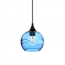 Bicycle Glass X1-767SWLSTB-PEN01-BLK-X4-04W - 767 Swell: Single Pendant Light