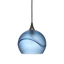 Bicycle Glass X1-768GLASTB-PEN01-BNZ-X4-04W - 768 Glacial: Single Pendant Light