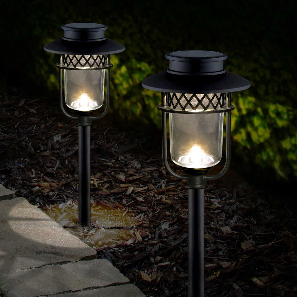 Classy Caps Black Stainless Steel Landscape, Path & Garden Light - 2 Pk