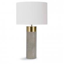 Regina Andrew CA 13-1178 - Harlow Ivory Grey Shagreen Cylinder Table Lamp