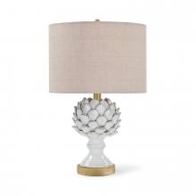 Regina Andrew CA 13-1194 - Leafy Artichoke Ceramic Table Lamp (Off White)