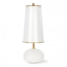 Regina Andrew CA 13-1550WT - Hattie Concrete Mini Lamp (White and Natural Brass)