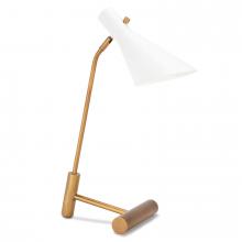 Regina Andrew CA 13-1572WTNB - Spyder Task Lamp (White and Natural Brass)