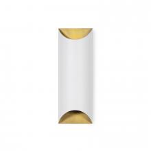 Regina Andrew CA 15-1217WTNB - Meyer Metal Sconce (White and Natural Brass)