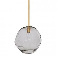 Regina Andrew CA 16-1088NB - Regina Andrew Molten Pendant Large With Smoke Glass (Natural Brass)