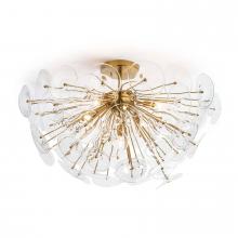 Regina Andrew CA 16-1232CLR - Poppy Glass Semi Flush Mount (Clear)