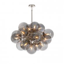 Regina Andrew CA 16-1474PN-SMK - Shine Chandelier (Polished Nickel with Smoke Glass)