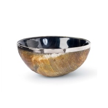 Regina Andrew CA 20-1049 - Regina Andrew Polished Horn And Brass Bowl