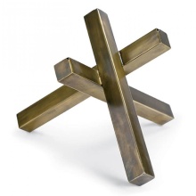 Regina Andrew CA 20-1073BRS - Regina Andrew Intersecting Sculpture (Brass)