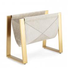 Regina Andrew CA 20-1459BRS - Andres Hair on Hide Magazine Rack (Brass)