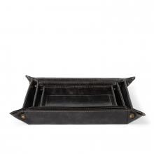 Regina Andrew CA 20-1502BLK - Regina Andrew Derby Leather Tray Set (Black)