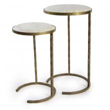 Regina Andrew CA 30-1007BRS - Bone Veneer Nesting Table (Brass)