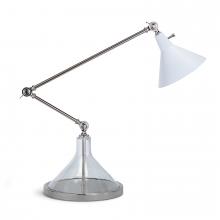 Regina Andrew CA 13-1024PNWT - Coastal Living Ibis Task Lamp (Polished Nickel and White)