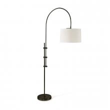 Regina Andrew CA 14-1004ORB - Arc Floor Lamp with Fabric Shade (Oil Rubbed Bronze)