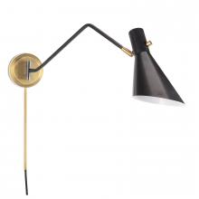 Regina Andrew CA 15-1182BBNB - Spyder Single Arm Sconce (Blackened Brass and Natural Brass)