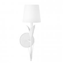 Regina Andrew CA 15-1218WT - River Reed Sconce Single (White with Natural Linen Shade)