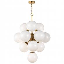 Regina Andrew CA 16-1278SRLNB - La Dame Chandelier (Swirl Glass Natural Brass)