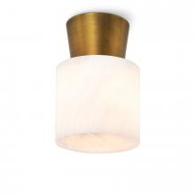 Regina Andrew CA 16-1397NB - Hazel Alabaster Flush Mount (Natural Brass)