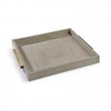 Regina Andrew CA 20-1102IV - Square Shagreen Boutique Tray (Ivory Grey Python)