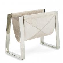 Regina Andrew CA 20-1459PN - Andres Hair on Hide Magazine Rack (Polished Nickel)