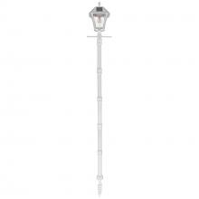 Gama Sonic CA 105BSG21 - Baytown II Bulb Solar Lamp Post with GS Light Bulb and EZ-Anchor Base - White