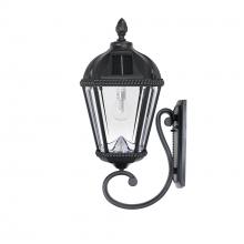 Gama Sonic CA 98B010 - Royal Bulb Solar Light - W/gs Solar Light Bulb - Wall Mount - Black