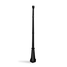 Gama Sonic CA DP55F0 - 6.5-Foot Black Decorative Post with 3-Inch Fitter