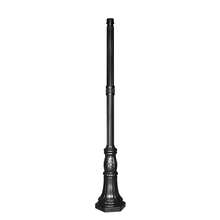 Gama Sonic CA CP65F0 - 6.5-Foot Black Commercial Pole with 3-Inch Fitter