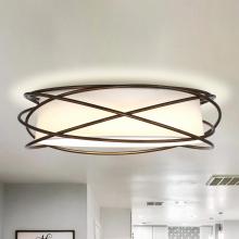 Eileen Grays LLC A566501QC110V - Parrot Uncle 20" Brown LED Flush Mount Ceiling Light, Modern
