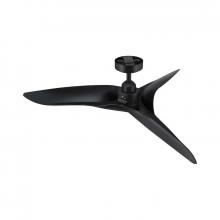 Eileen Grays LLC AT52-02A-01 - Parrot Uncle 52 in. Matte Black Downrod Ceiling Fan, Modern