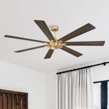 Eileen Grays LLC CPS1713-F-GD - Parrot Uncle Gold 72" Reversible 7-Blade Ceiling Fan, Modern