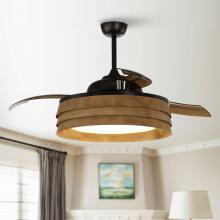 Eileen Grays LLC F4613-SMART - Parrot Uncle 52" Black Smart Caged Ceiling Fan, Works with Google Home & Alexa & Ecobee, Modern