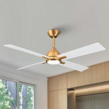 Eileen Grays LLC F6363110V - Parrot Uncle 48" Gold Indoor Integrated LED Ceiling Fan, Modern