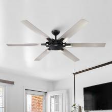 Eileen Grays LLC F8278110V - Parrot Uncle 70" Black Indoor 129 RPM Ceiling Fan, Modern