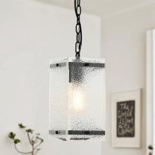 Eileen Grays LLC HLH-27103-1BK - Parrot Uncle 5.9 in. Matte Black 1-Light Mini Hanging Pendant Kitchen Light, Farmhouse