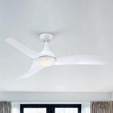 Eileen Grays LLC HTD20054A-WH - Parrot Uncle 52" White Indoor Propeller Integrated LED Ceiling Fan, Modern