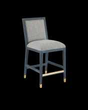 Currey Canada 7000-0902 - Santos Vintage Navy Counter Stool, Barrett Dusk