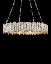 Currey Canada 9000-1249 - Driftwood Whitewash Ring Chandelier