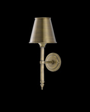 Currey Canada 5000-0174 - Wollaton Brass Wall Sconce