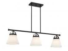 Savoy House Meridian CA M100125MBK - 3-Light Linear Chandelier in Matte Black