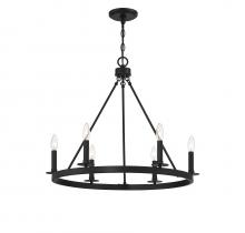 Savoy House Meridian CA M10093MBK - 6-Light Chandelier in Matte Black