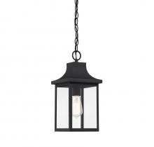 Savoy House Meridian CA M50052BK - 1-Light Outdoor Hanging Lantern in Black