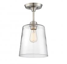 Savoy House Meridian CA M60010BN - 1-Light Ceiling Light in Brushed Nickel