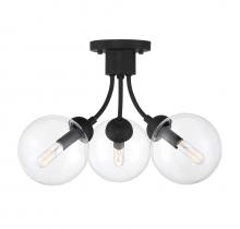 Savoy House Meridian CA M60060MBK - 3-Light Ceiling Light in Matte Black