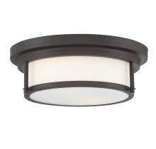 Savoy House Meridian CA M60062ORB - 2-Light Ceiling Light in Oil Rubbed Bronze