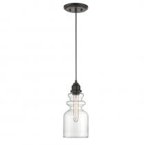 Savoy House Meridian CA M70018ORB - 1-Light Mini Pendant in Oil Rubbed Bronze