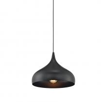 Savoy House Meridian CA M70075MBK - 1-Light Plug-In Mini Pendant in Matte Black