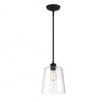 Savoy House Meridian CA M70081MBK - 1-Light Pendant in Matte Black