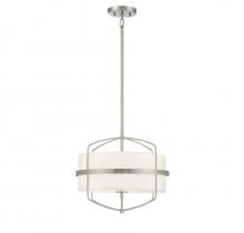 Savoy House Meridian CA M70101BN - 3-light Pendant In Brushed Nickel